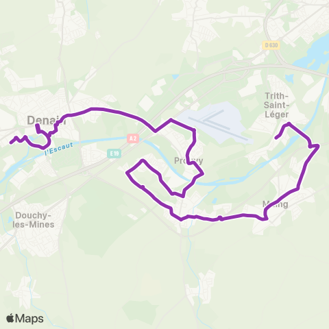 Transvilles Scolaires Ex Ligne 211 map