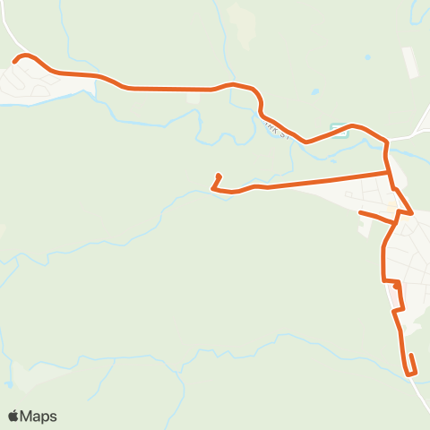 Tri-Valley Transit Randolph Area Circulator Orange map