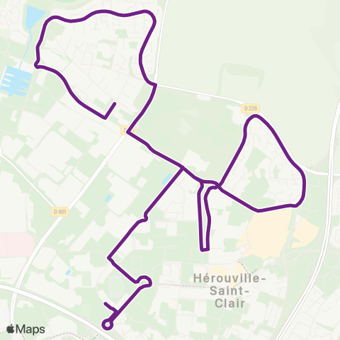 Twisto Hérouville Lebisey - Hérouville Collège Mandela map