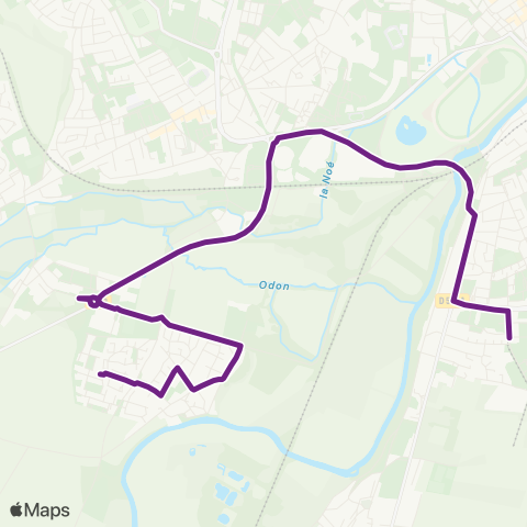 Twisto Louvigny Michelet - Fleury Collège Hawking map