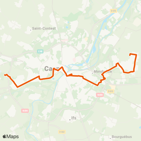 Twisto Bretteville Koenig - Cuverville Champ Picot map