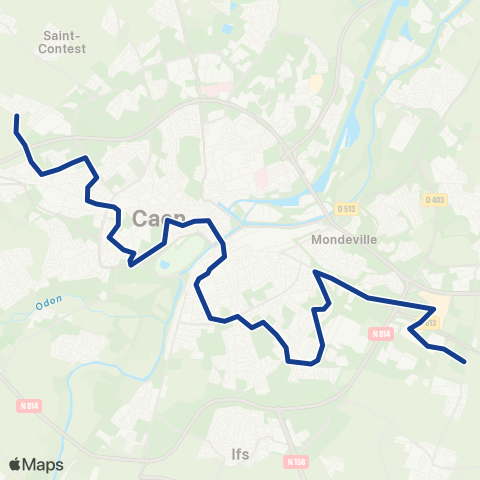 Twisto St Germain Ardenne - Mondeville Village Oxylane map