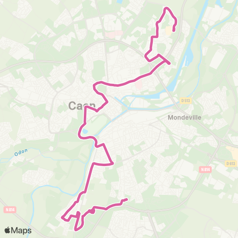 Twisto Hérouville Ctre comm. - Ifs Jean Vilar map