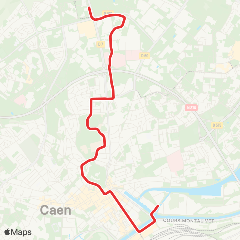 Twisto Caen Campus 2 - Caen Presqu'Île map