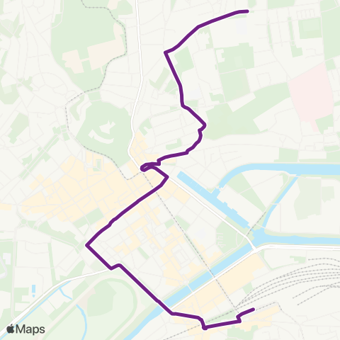 Twisto Caen Gare SNCF - Caen Institut Lemonnier map