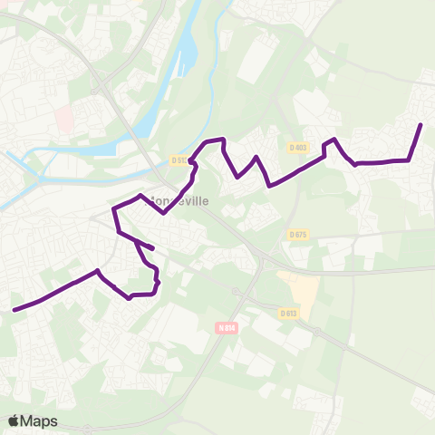 Twisto Cuverville Callouins - Caen Rostand Fresnel map