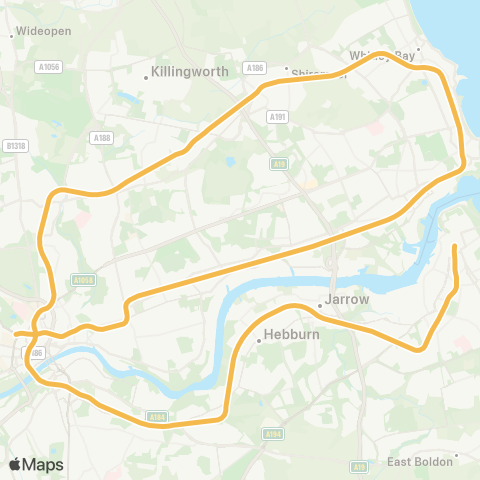 Tyne and Wear Metro  map