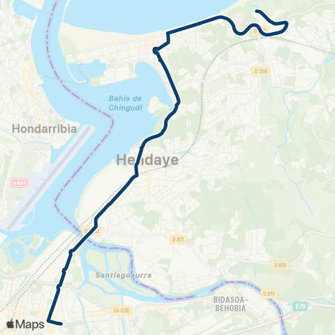 Txik Txak Hendaye Ehpad - Irun Puiana map