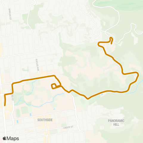 Bear Transit Hill map