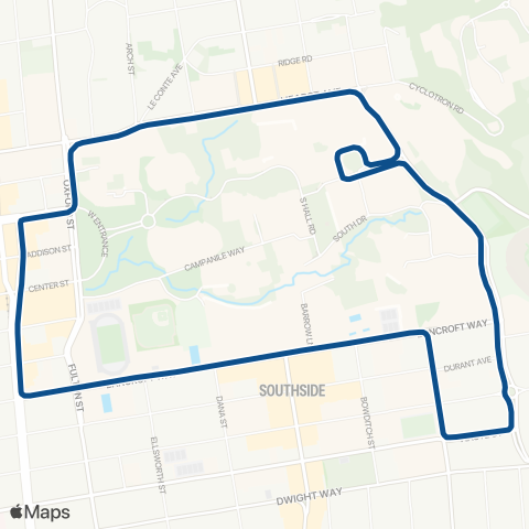 Bear Transit Perimeter map