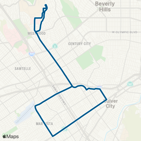 Bruin Bus U4 map