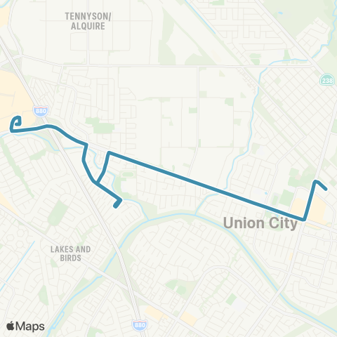 Union City Transit Almaden map