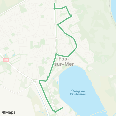 Ulysse Scolaires Circuit Jonquière - d'Arbaud map