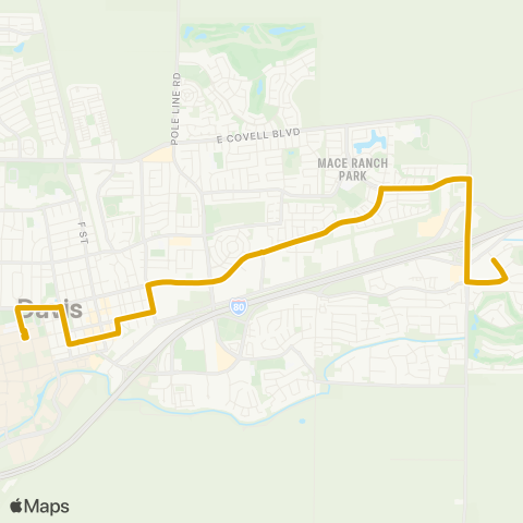 Unitrans Amtrak / 5th / Alhambra map