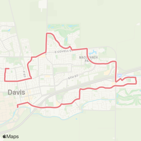 Unitrans Davis Senior High School map