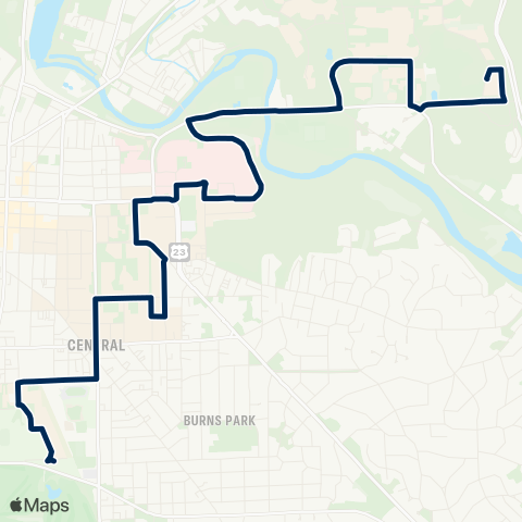 U-M Transit Commuter South map