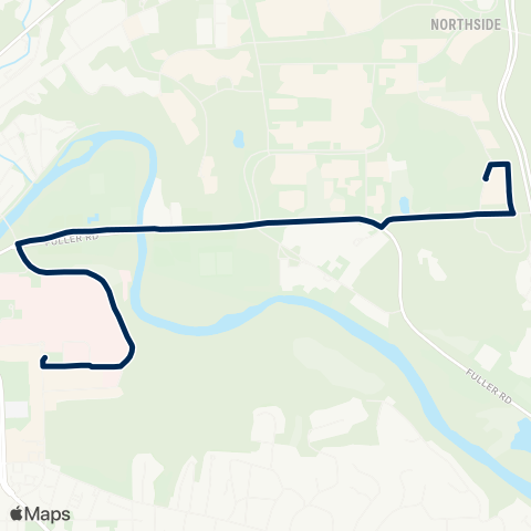 U-M Transit Med Express map