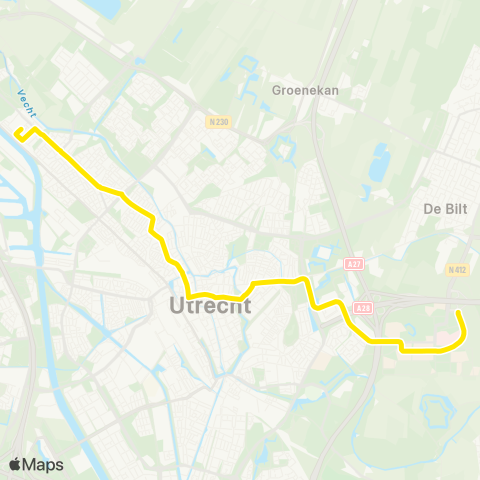 U-OV Zuilen - Science Park map