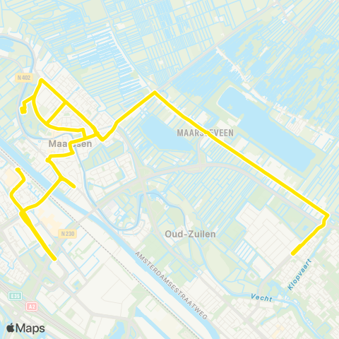 U-OV U-flex Maarssen / Utrecht-Noordwest map