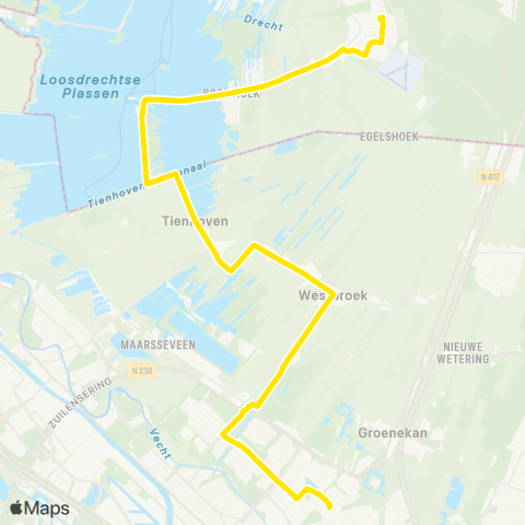 U-OV Overvecht - Nieuw-Loosdrecht map