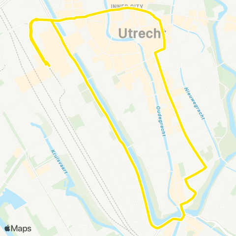 U-OV Utrecht CS - Museumkwartier - Utrecht CS map