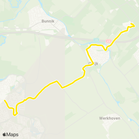 U-OV Houten - Driebergen-Zeist map