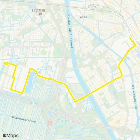 U-OV Utrecht CS - De Meern map