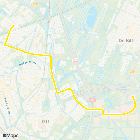 U-OV Overvecht - Science Park map