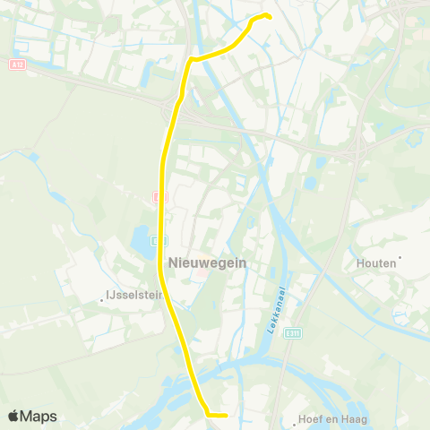 U-OV Pendel Sinterklaasintocht Vianen map