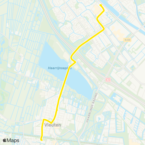 U-OV Maarssen - Vleuten map