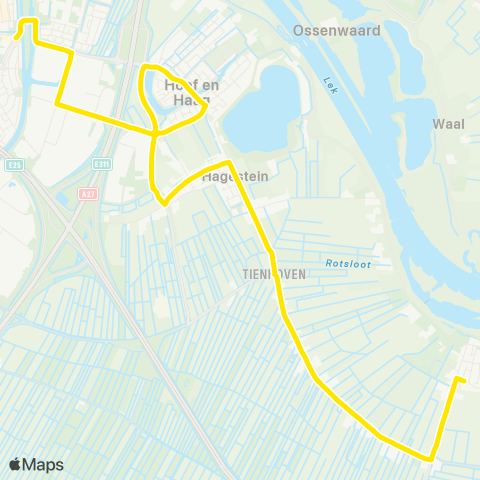 U-OV U-flex Vijfheerenlanden-Oost map