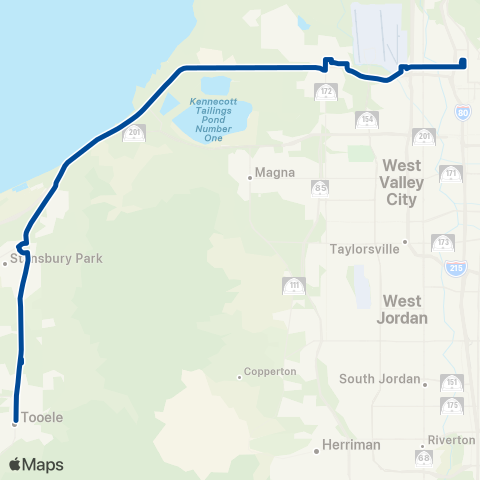 UTA Tooele SLC Flex map