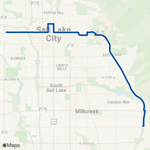 UTA 400 South map