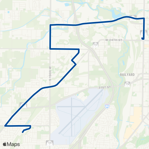 UTA West Haven Flex map