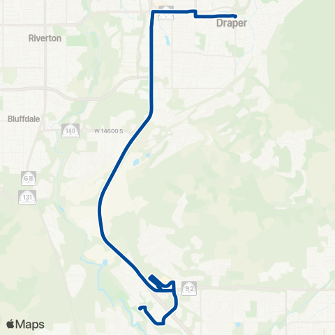 UTA Tech Corridor Rail Connector map