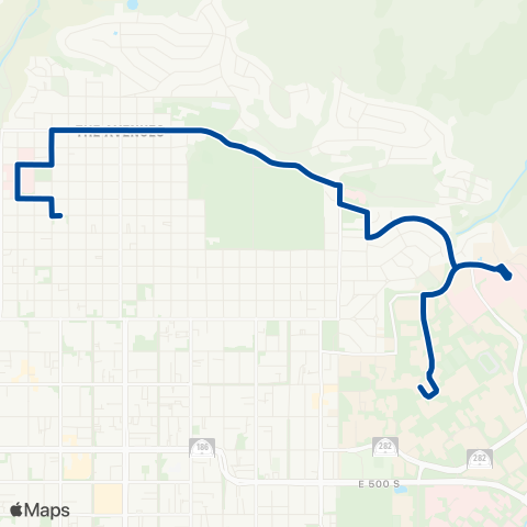 UTA 11th Avenue Flex map