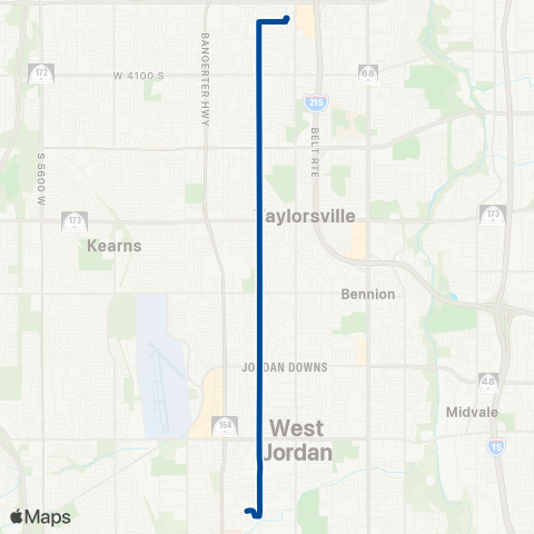 UTA 3200 West Flex map