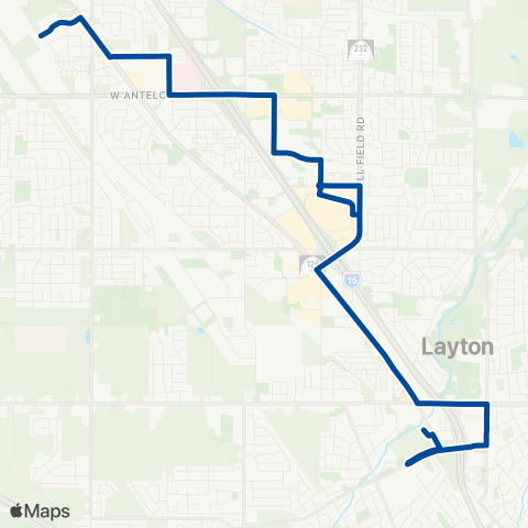 UTA Midtown Trolley map