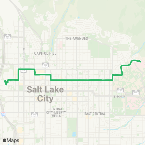 UTA 200 South map