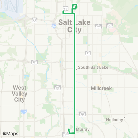 UTA State Street North map