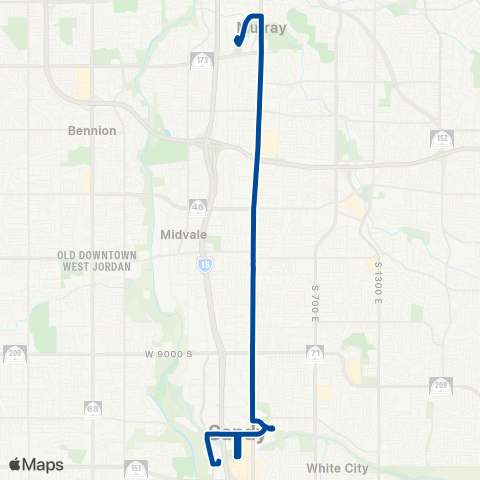 UTA State Street South map