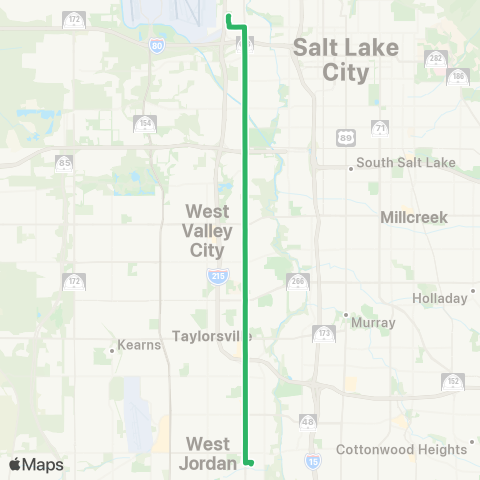 UTA Redwood Road map