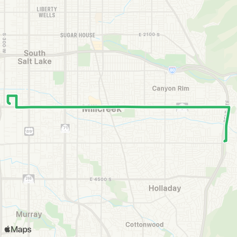 UTA 3300 South map