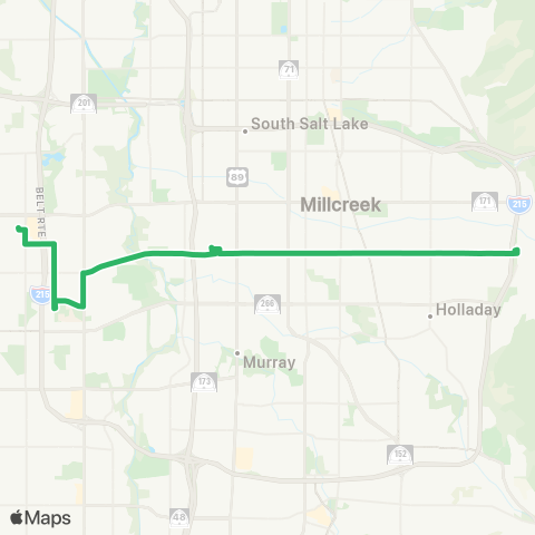 UTA 3900 South map