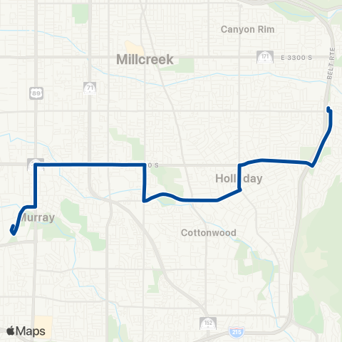 UTA 4500 South map