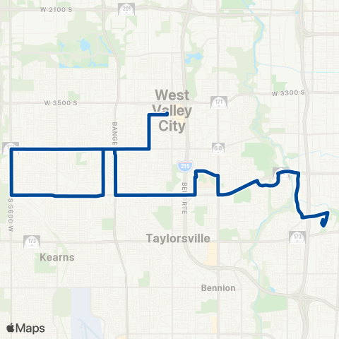 UTA 4700 South map