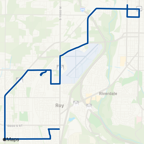 UTA West Ogden map