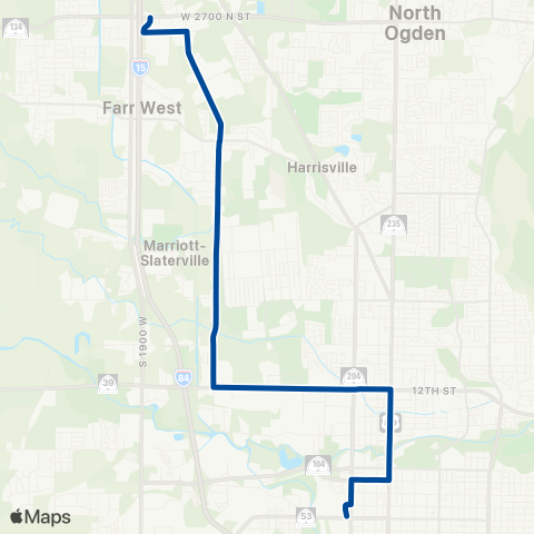 UTA Weber Industrial Park map