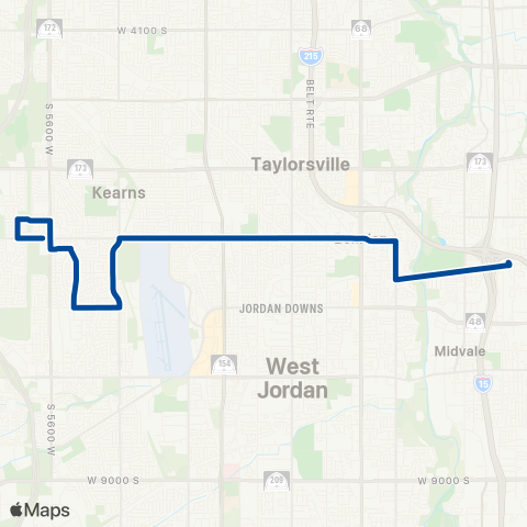 UTA 6200 South map