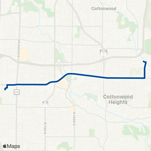 UTA 7200 South map